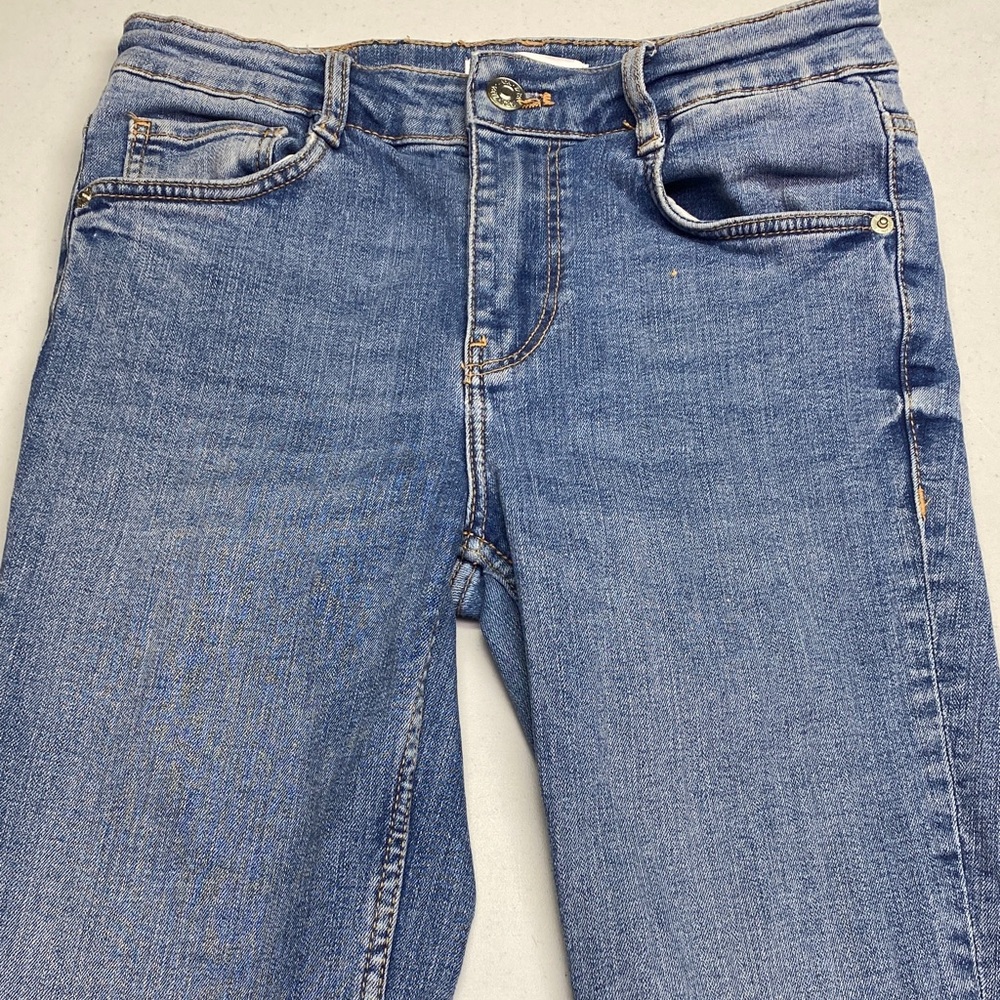 Zara Classic Blue Straight Leg Jeans
